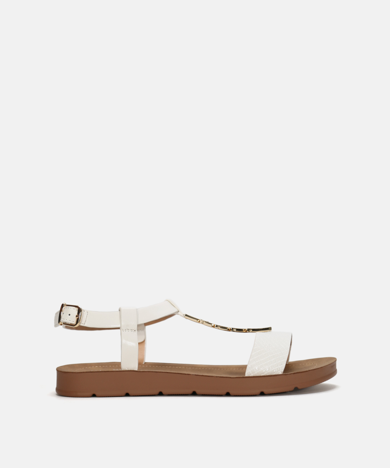 Sand&aacute;lia rasa com pe&ccedil;a met&aacute;lica image number null